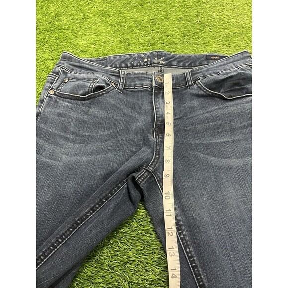 Seven7 Womens Y2K Jeans Blue 5 Pocket Slim Bootcut Denim Jeans Size 12 Sequin - Picture 6 of 9